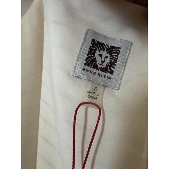 NWT Anne Klein Sleeveless A-Line Dress Size 16 Belted Minimalist‎ Career Wear - Picture 3 of 9